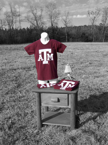 Block ATM A&M non-beveled Texas A&M organic cotton USA American made